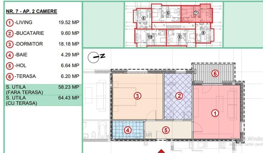 Apartament cu 2 camere decomandat în Central Apartament cu 2 camere decomandat în Central