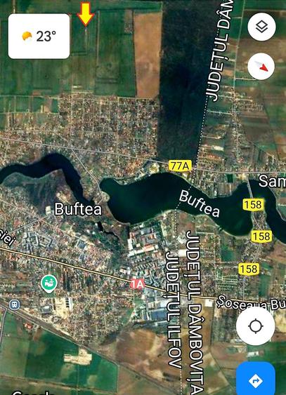 Teren Construcții intravilan de 1000 mp, în Buftea