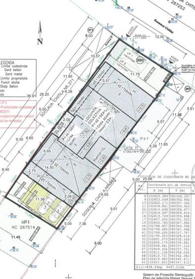 Vanzare Teren cu autorizatie de constructie valabila - Soseaua Chitilei P+4+5R Vanzare Teren cu autorizatie de constructie valabila - Soseaua Chitilei P+4+5R
