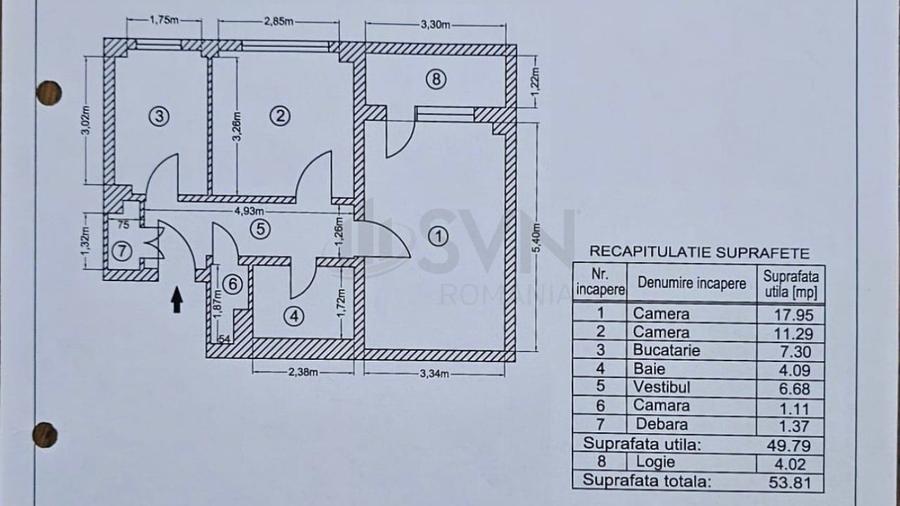 REA1027704 Apartament 2 camere II Stefan Cel Mare II Loc de parcare - 9