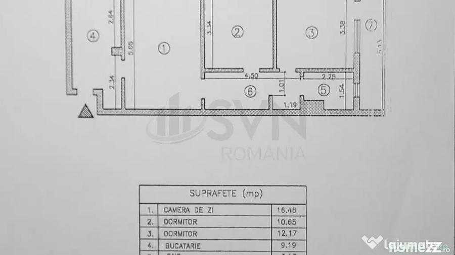 Apartament cu 3 camere semidecomandat în Iancului