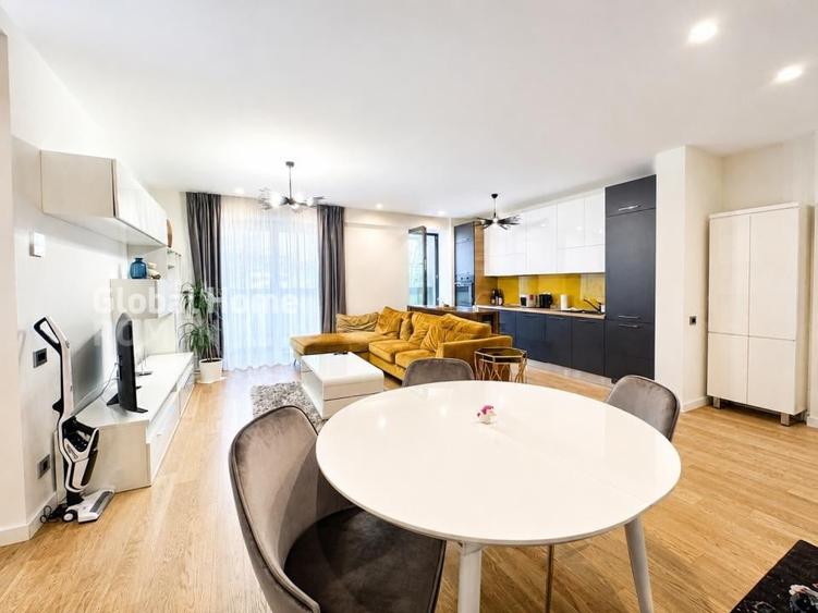 Apartament cu 3 camere decomandat, mobilat în Barbu Văcărescu