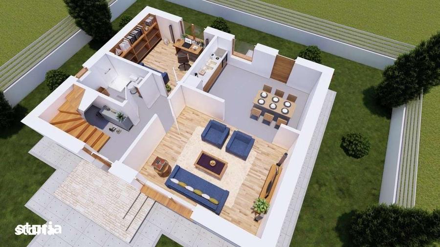 Casă cu 4 camere cu Teren 250 Mp în Ciritei