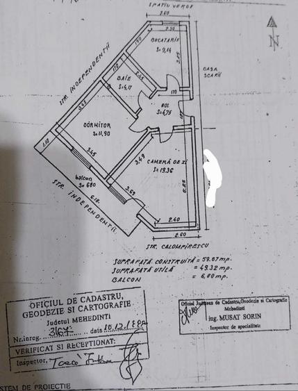 Apartament cu 2 camere decomandat în Central