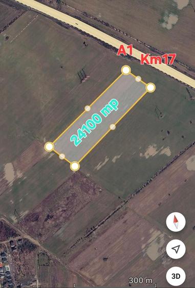 Teren de 24100 mp, în Ciorogârla