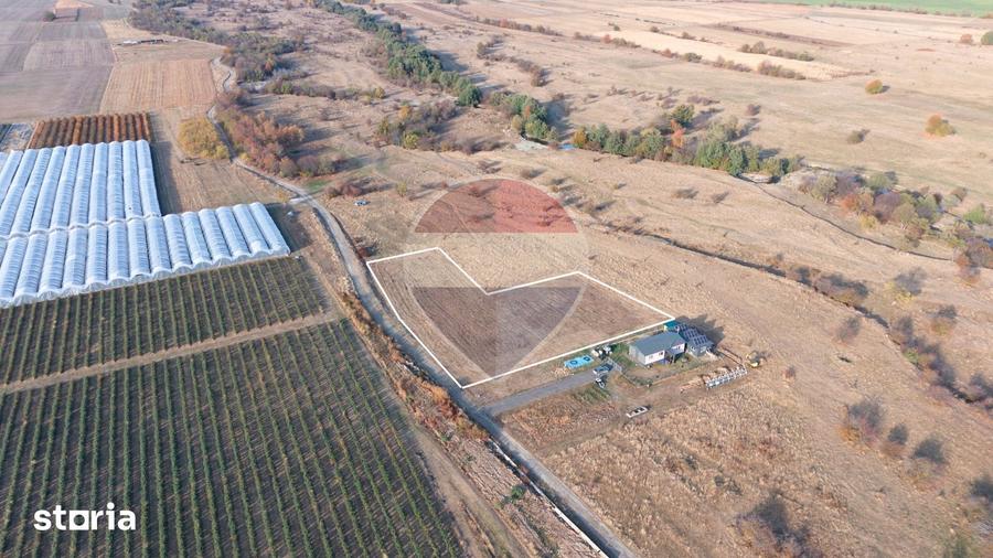 Teren de 4500 mp, în Recea