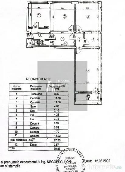 Apartament cu 3 camere decomandat în Măgurele