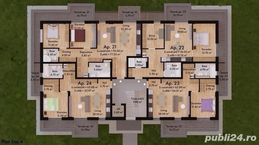 Apartamente de 2 ?i 3 camere + penthouse-uri de vanzare Green Residence, Micro 17 - 4