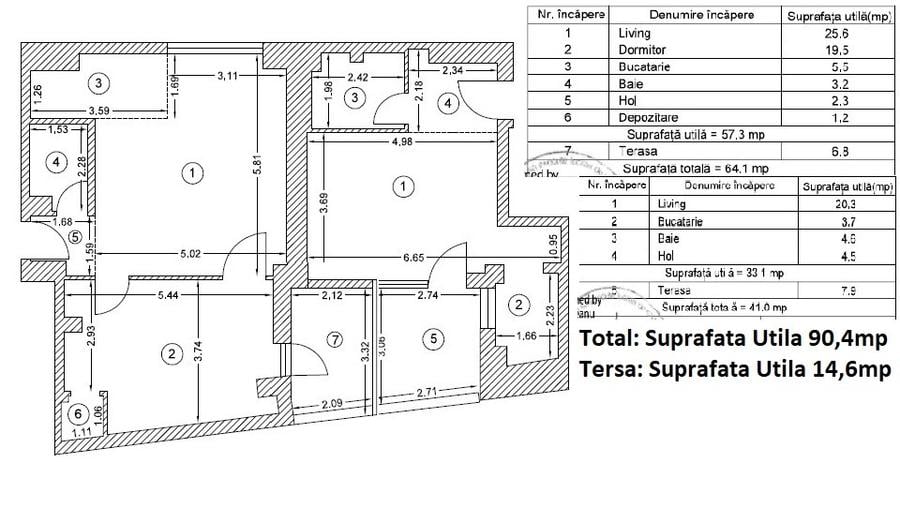 Piata Alba Iulia - Decebal - Bloc nou, modern,  S+P+4 Etaje, lift  - 6