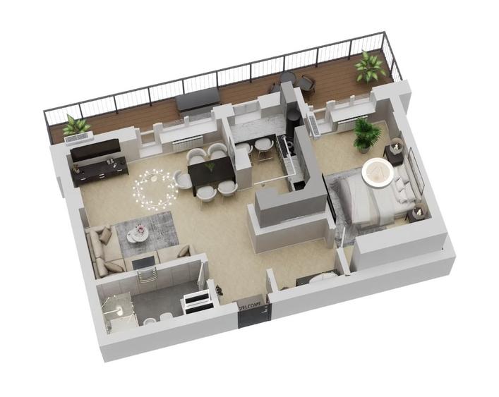 Apartament 2 camere de vanzare in Tomis Nord - Madrid Park - 10