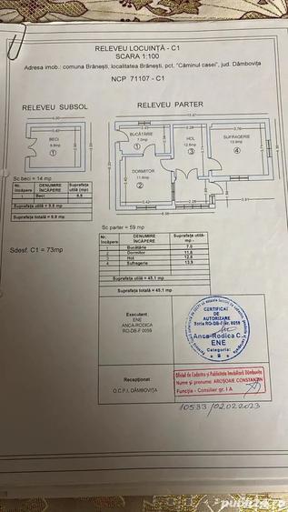 Pret 40.000 euro-vand casa in Branesti Dambovita,langa Sinaia, cu teren de 1000mp - 3