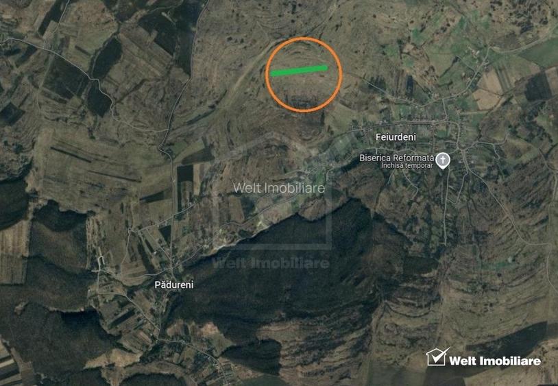 Teren extravilan in Feiurdeni, 17400 mp, expunere sudica