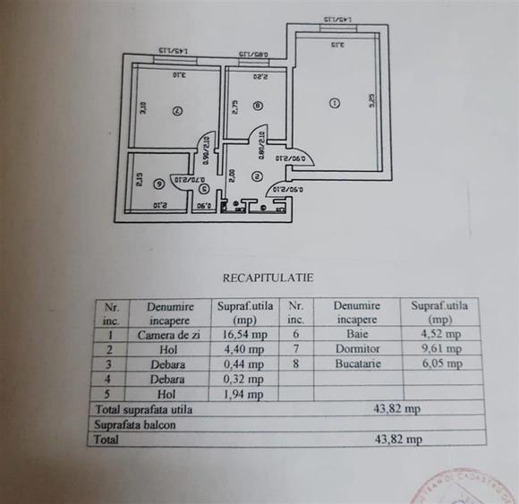 Apartament cu 2 camere decomandat, mobilat în Alexandru cel Bun