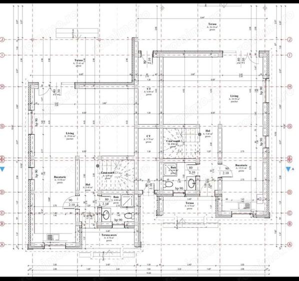 Duplex Sacalaz P+E,4Camere,3 Bai,Proiect Modern - 4