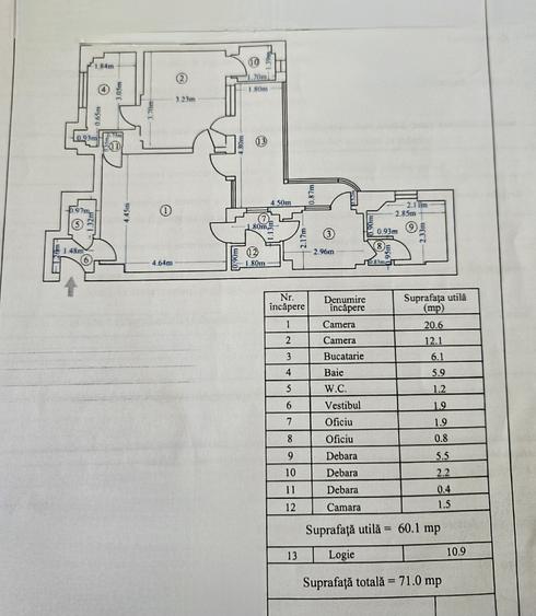 2 camere hochparter/6 renovat bloc risc seismic 1 - 21