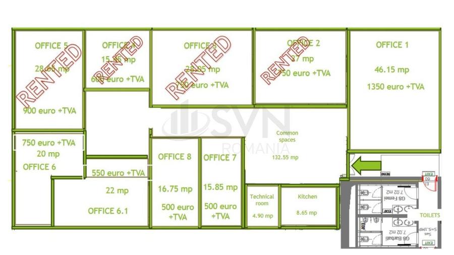 Spatiu de birouri de inchiriatl Pipera l Pipera Plaza - 6