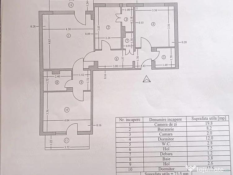 3 camere Teilor ps-uri etaj 3din4 82mp 130000euro - 1