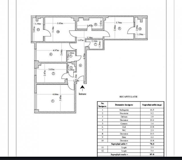 DE VANZARE-APARTAMENT 4 CAMERE-GALATA - 15