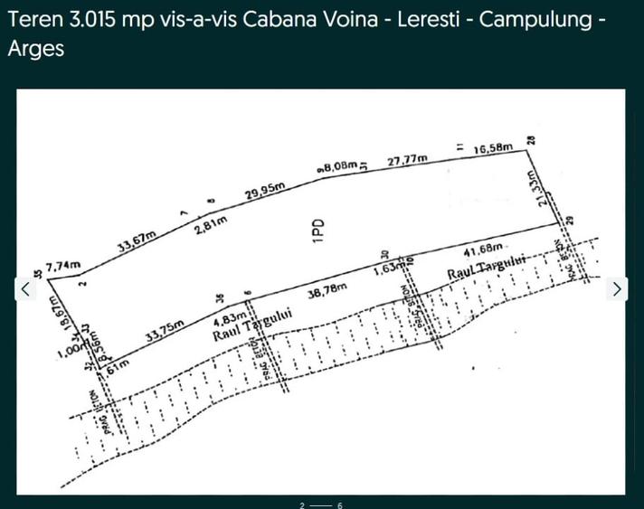 Teren 3.015 mp vis-a-vis CABANA VOINA - LERESTI - CAMPULUNG - ARGES - 7