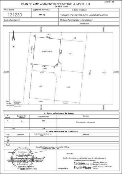 Vand teren intravilan in Pantelimon langa lac | 444mp - 93000euro+TVA - 1