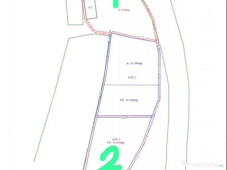 EXCLUSIVITATE , DE VANZARE 2 PARCELE de teren intravilan , - 1