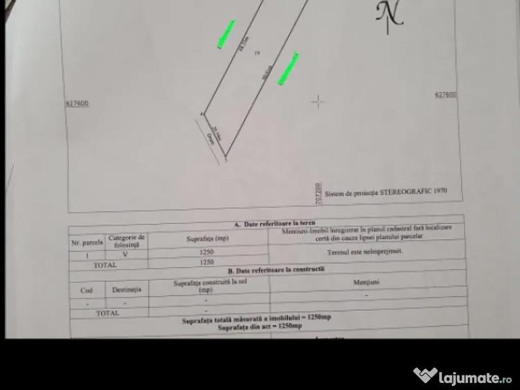 Teren Chicerea, 1250 mp, zona in plina dezvoltare, 25 eur - 2