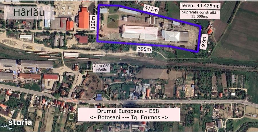 Teren Industrial de Vanzare 4.4 Ha - Zona industriala - Harlau - 3