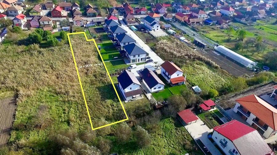 Teren 2.000 mp, proiect 2 duplexuri, Chinteni, posibilitate parcelare - 1