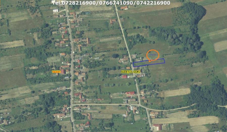 Teren Intravilan (1400 mp), situat in Telesti - 1