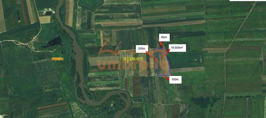 Teren de vanzare Bontida. Extravilan 16.600/? - 3