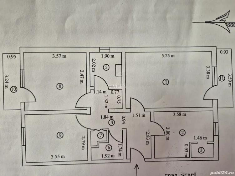 Vand apartament 3 camere