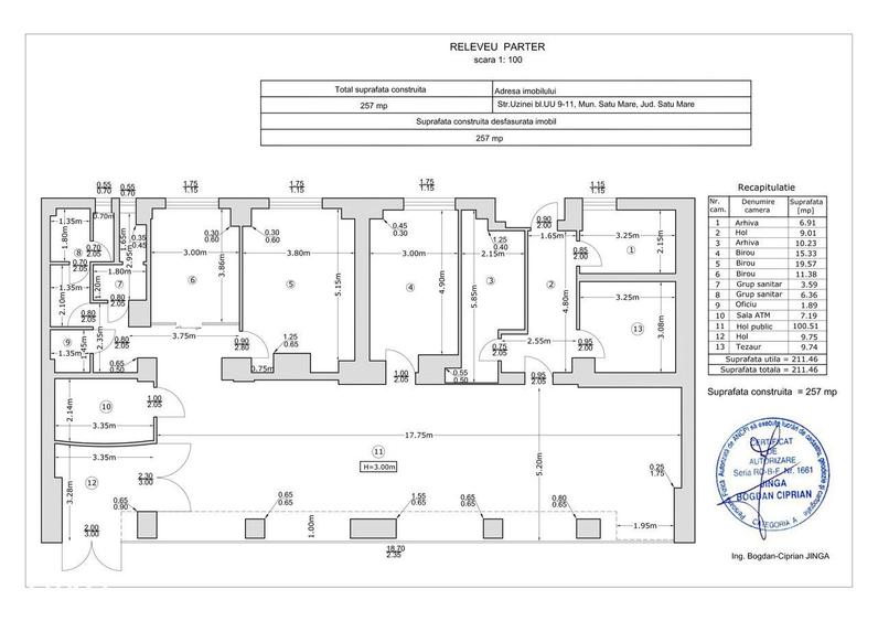 Spatiu comercial 212 mp vitrina 19 ml Bd. Octavian Goga - 2