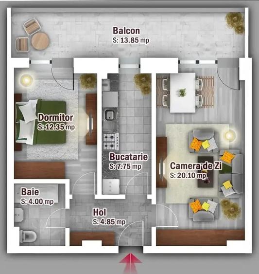 Apartament 2 Camere Decomandat Theodor Pallady Metrou Anghel Saligny - 5