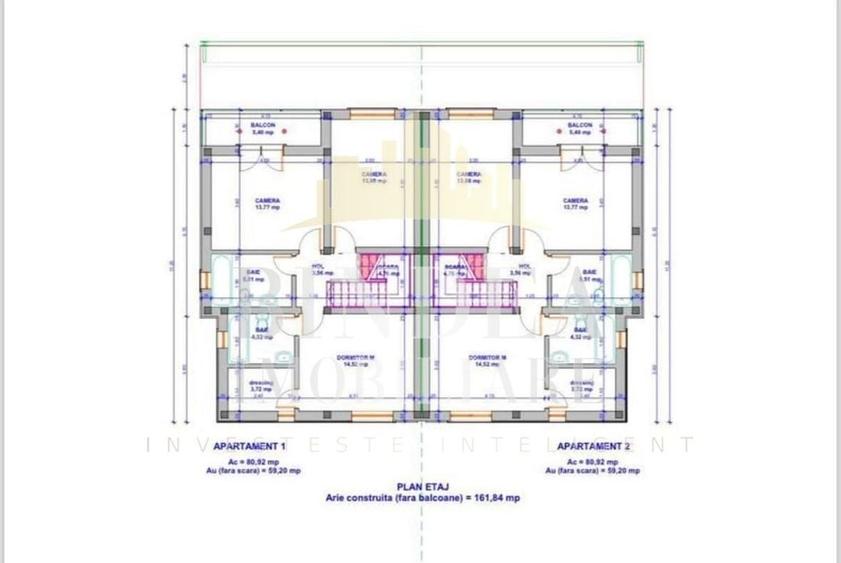 Duplex Giarmata Vii P+ 1,  4 dormitoare- 120mp utili - 5