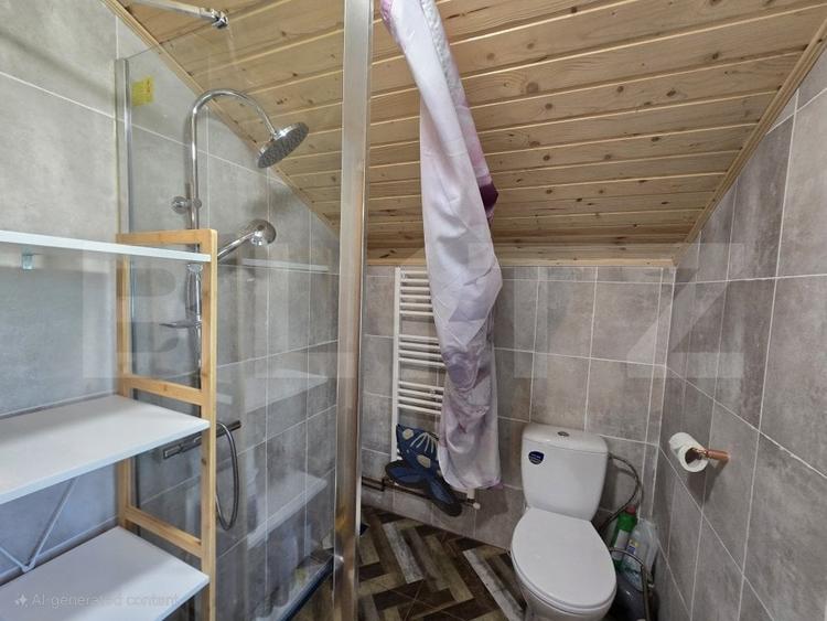 Cabana lemn cu 4 dormitoare, 120mp, teren intravilan de 1250mp - 14