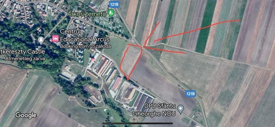 Teren de 10000 mp, în Arcuș