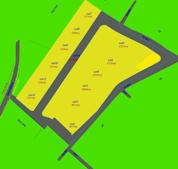 Loturi de teren construibil in Valea Calugareasca - 1