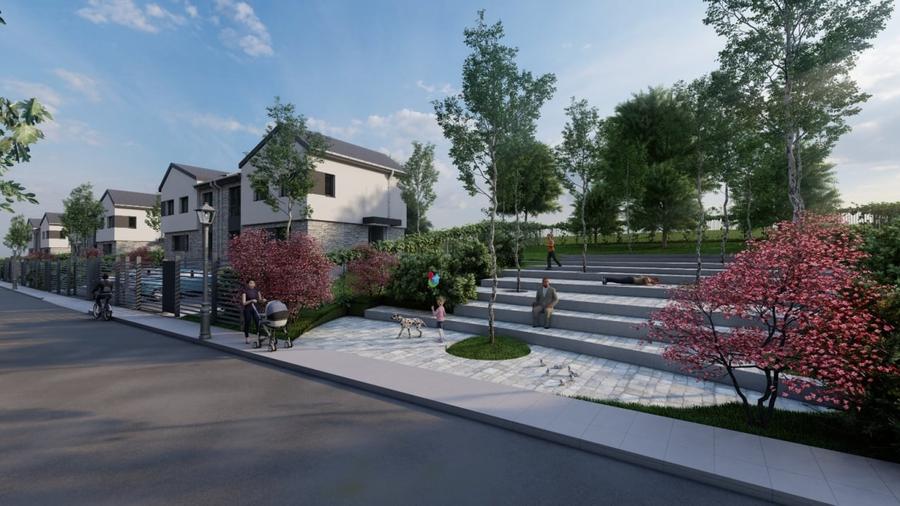 Casa tip duplex FINISATA, teren 400mp - la intrare in comuna Chinteni - 4