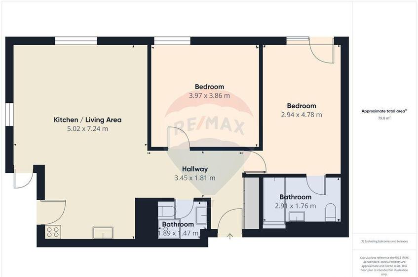 Apartament 3 camere de vanzare - Complex Rezidential Asmi... - 2