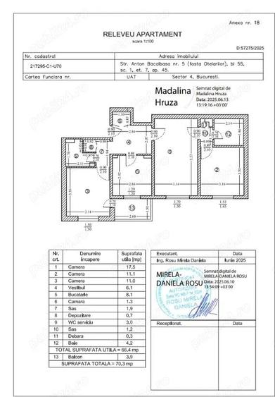 Apartament de vanzare 3 Camere semidecomandat Direct proprietar. - 1