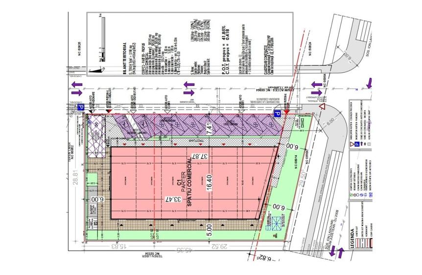 Teren intravilan Balotesti, autorizatie construire spatiu comercial 585mp - 7