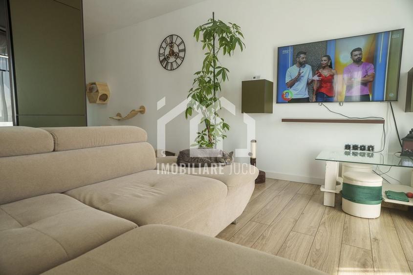 Apartament cu 2 camere semidecomandat, mobilat în Jucu de Sus