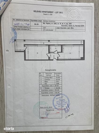 Apartament cu 2 camere decomandat în Nord