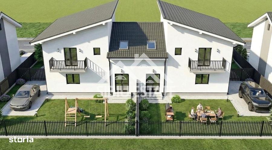 Casa noua 5 camere 3 bai, curte mare - 1