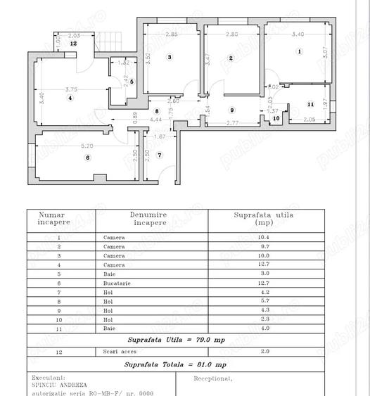 Apartement 4 camere parter pretabil sediu comercial