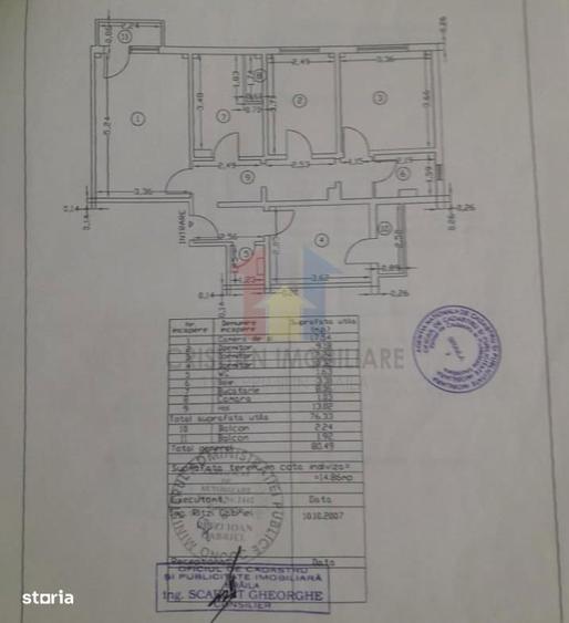 Ap 4 camere, DECOMANDAT, Viziru, ETAJ 6 - 1