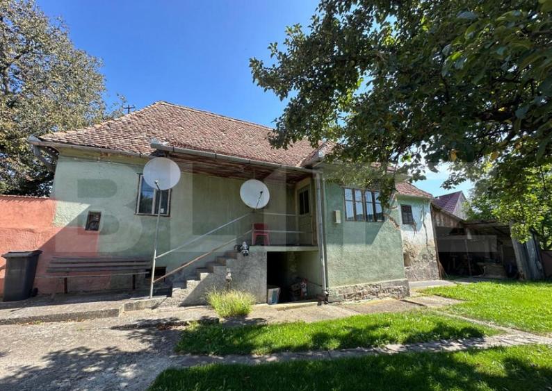 Casa saseasca de vanzare, curte, gradina, teren 3000 mp - Ji - 16