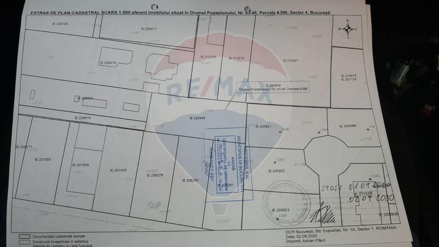 Teren intravilan de vanzare - 822 mp, Strada Postalionului - 7