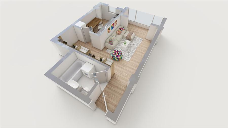 0 comision Apartament 1 camera 44mp lift Rond ERA-Valea Lupului - 5