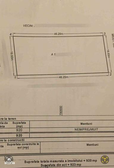 Teren 920 mp Tuzla - 1